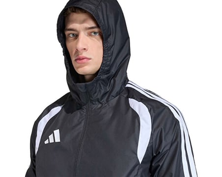 Adidas Tiro26C Aw Jkt Erkek Futbol Antrenman Yağmurluk JX4247 Siyah