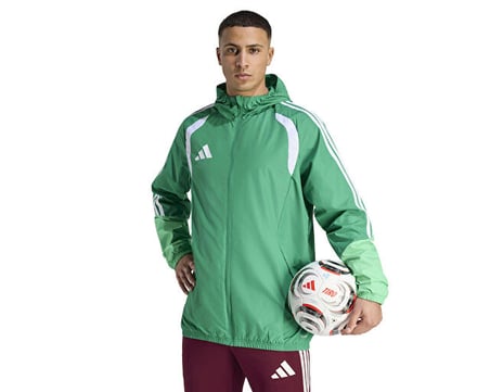 Adidas Tiro26C Aw Jkt Erkek Futbol Antrenman Yağmurluk KB0136 Yeşil