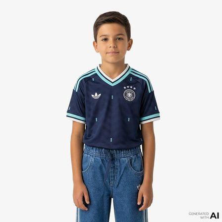 adidas Almanya 26 Çocuk Mavi Forma