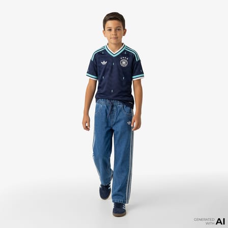 adidas Almanya 26 Çocuk Mavi Forma