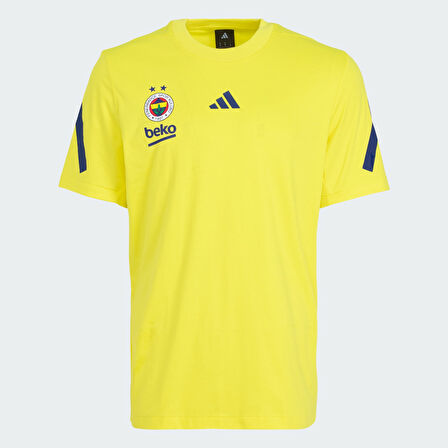 adidas KE7002 FB TRVL TEE M Erkek Fenerbahçe Basketbol Erkek Antrenman Tişörtü