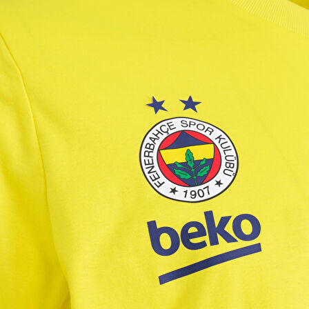 adidas KE7002 FB TRVL TEE M Erkek Fenerbahçe Basketbol Erkek Antrenman Tişörtü