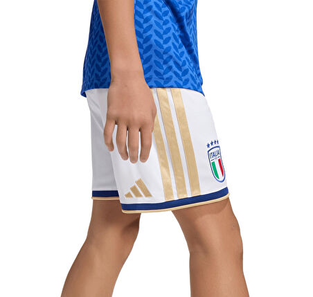 JY7606-C adidas İtalya 26 İ&amp;ccedil; Saha &amp;Ccedil;ocuk Şort Ve Kapri Beyaz