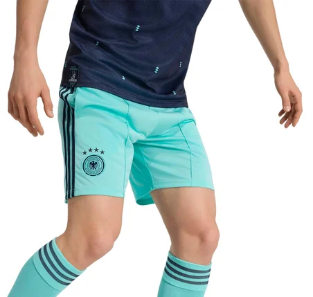 JN2075-E adidas Dfb Almanya 26 Deplasman Erkek Şort Ve Kapri A&amp;ccedil;ık Mavi
