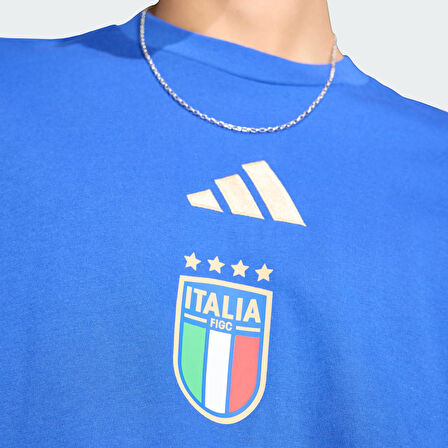 adidas JZ2067 FIGC DNA GR TEE Italy DNA Graphic Erkek Tişört