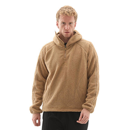 KR5168-E adidas Borg Tg Zıp Hd Erkek Sweatshirt Kahve