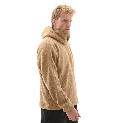 KR5168-E adidas Borg Tg Zıp Hd Erkek Sweatshirt Kahve