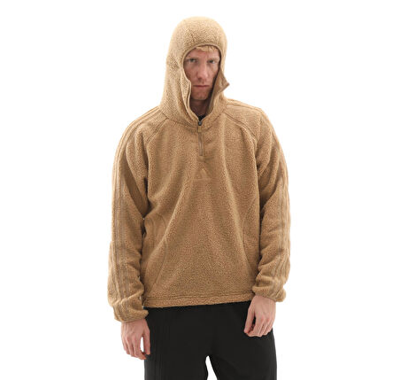 KR5168-E adidas Borg Tg Zıp Hd Erkek Sweatshirt Kahve
