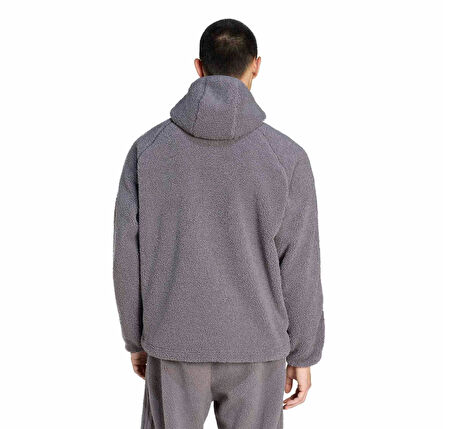 KR5186-E Addidas Borg Tg Zıp Hd Erkek Sweatshirt Mor