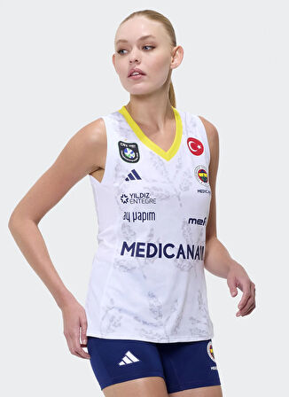 adidas KC3616 FB AWAY JERS W Beyaz Normal Kadın Forma