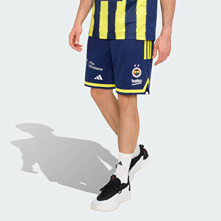 adidas KE4354 FEN SHORT M Fenerbahçe Basketbol 25-26 İç Saha Erkek Şortu