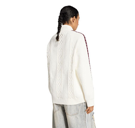 KS7804-K adidas Archıve Knıt Tt Kadın Ceket Beyaz