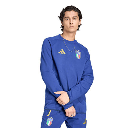 JY7053-E adidas İtalya 26 Erkek Sweatshirt Mavi