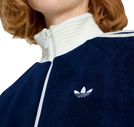 KS7779-K adidas Velour Knıt Tt Kadın Ceket Lacivert