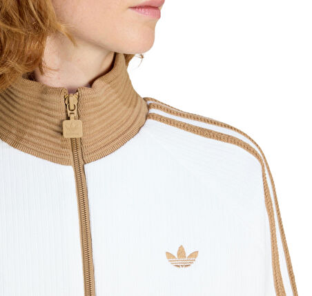 KR0062-K adidas Velour Knıt Tt Kadın Ceket Beyaz