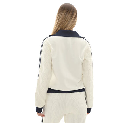 KS7800-K adidas Knıt Tt Og Kadın Ceket Beyaz