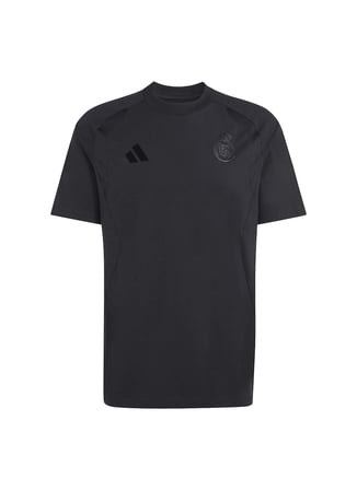 Adidas KC7809 REAL TT TEE Siyah Bisiklet Yaka Normal Kalıp Fit Düz Erkek T-Shirt