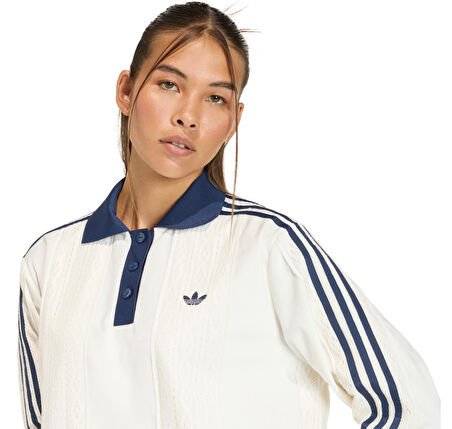 KR7651-K adidas Ls Jersey Kadın Sweatshirt Beyaz