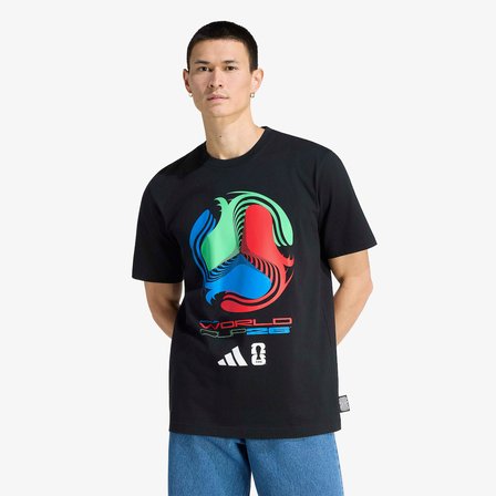 adidas World Cup Tour Erkek Siyah T-Shirt