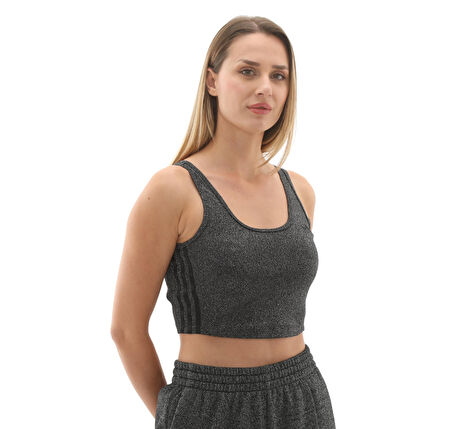 KS7792-K adidas Lurex Bralet Kadın T-Shirt Siyah