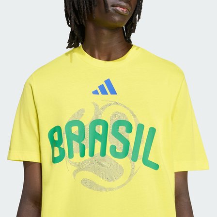 adidas JZ8923 BRA OLP TEE Erkek FIFA Dünya Kupası 26™ Brezilya Tişörtü
