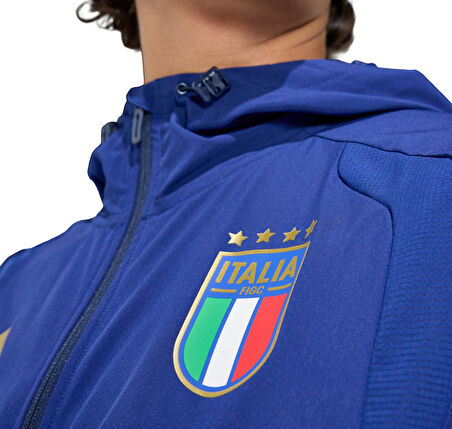 JY7052-E adidas İtalya 26  Fıgc Erkek Ceket Mavi