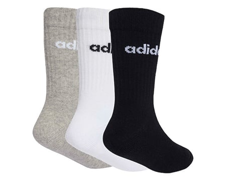 Adidas LIN KIDS CRW 3P Çocuk Çorapları (3 Çift) KE7085 Renkli