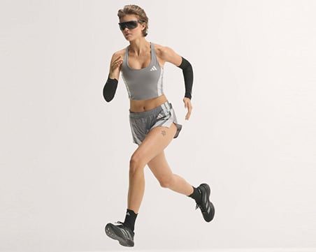 Adidas ADIZERO ARCHIVE CTP W Kadın Koşu Crop Üst KH2316 Gri