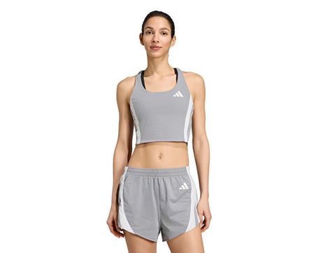 Adidas ADIZERO ARCHIVE CTP W Kadın Koşu Crop Üst KH2316 Gri