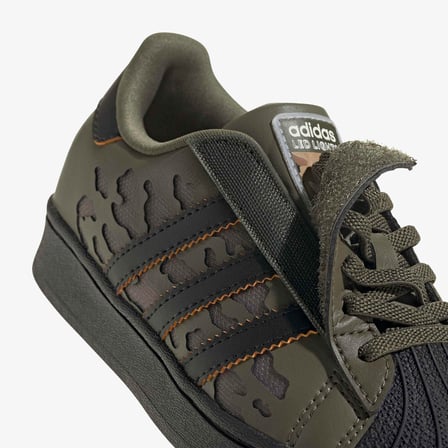 adidas Superstar Led Lights Comfort Elastic Lace Çocuk Siyah Spor Ayakkabı