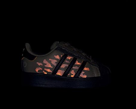 Adidas SUPERSTAR LED LIGHTS CF EL I Bebek Günlük Işıklı Ayakkabı KJ6799 Gri
