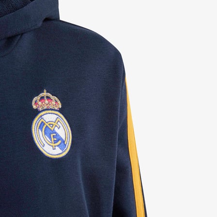 adidas Real Madrid Çocuk Mavi Kapüşonlu Üst