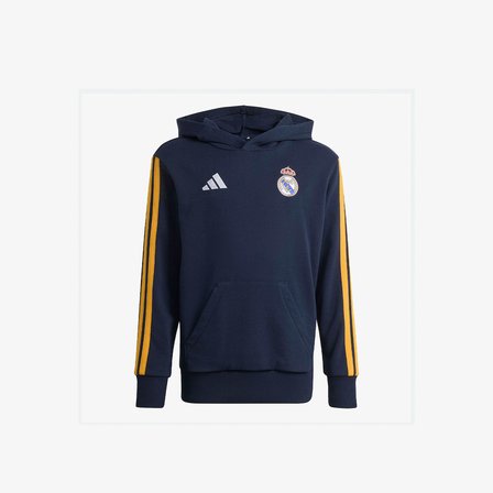 adidas Real Madrid Çocuk Mavi Kapüşonlu Üst