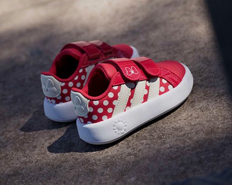 Adidas GRAND COURT DISNEY MINNIE MOUSE CF I Bebek Günlük Ayakkabı KI9184 Kırmızı
