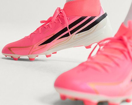 Adidas F50 HYPERFAST LEAGUE MID FG Unisex Çim Zemin Kramponu KJ6714 Turuncu