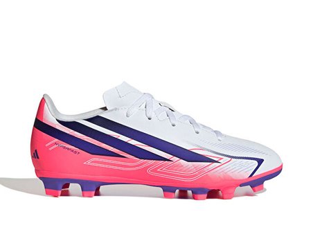 Adidas F50 HYPERFAST CLUB FG/MG J Genç Çoklu Çim Zemin Kramponu KK1308 Beyaz
