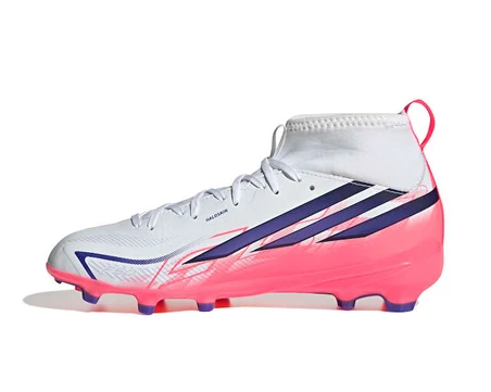 Adidas F50 HYPERFAST LEAGUE MID FG J Genç Çim Zemin Kramponu KK1316 Beyaz