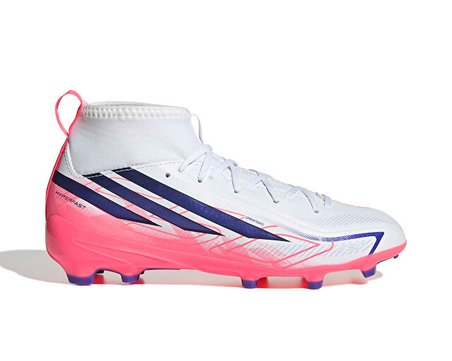 Adidas F50 HYPERFAST LEAGUE MID FG J Genç Çim Zemin Kramponu KK1316 Beyaz