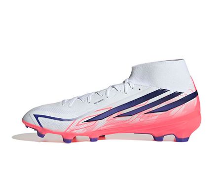 Adidas F50 HYPERFAST LEAGUE MID FG Erkek Çim Zemin Kramponu IH7090 Beyaz
