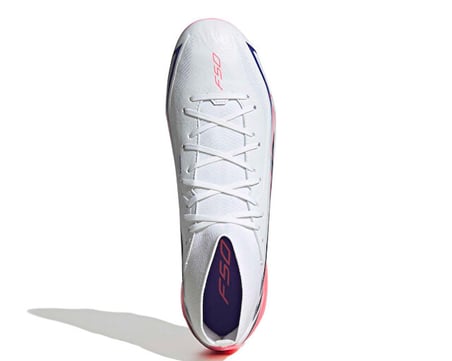 Adidas F50 HYPERFAST LEAGUE MID FG Erkek Çim Zemin Kramponu IH7090 Beyaz