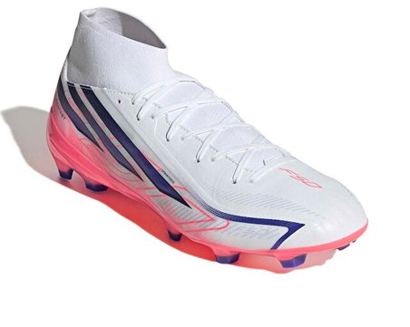 Adidas F50 HYPERFAST LEAGUE MID FG Erkek Çim Zemin Kramponu IH7090 Beyaz