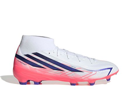 Adidas F50 HYPERFAST LEAGUE MID FG Erkek Çim Zemin Kramponu IH7090 Beyaz