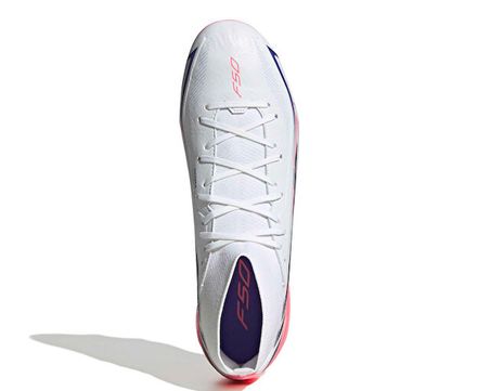 Adidas F50 HYPERFAST LEAGUE MID FG Erkek Çim Zemin Kramponu IH7090 Beyaz