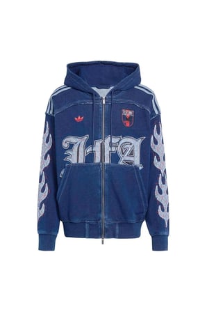 adidas JFA FED HOODIE Erkek  Mavi  Sweatshirt HY5099