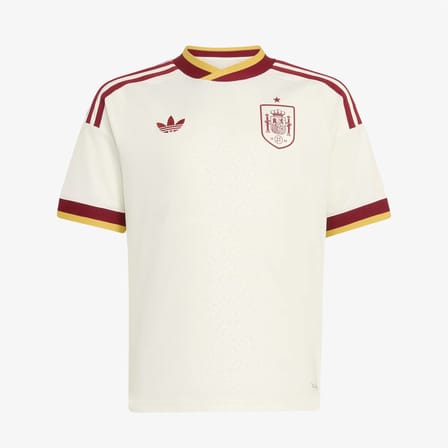 adidas İspanya 26 Deplasman Çocuk Beyaz Forma