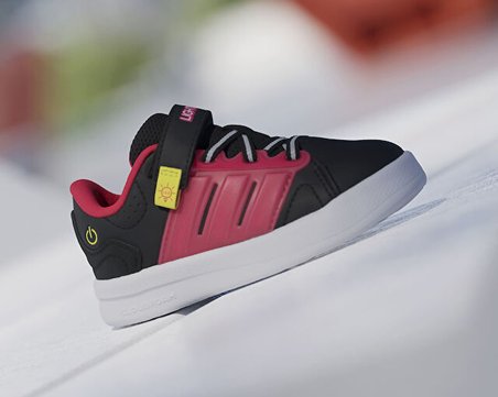 Adidas LIGHTORAMA COURT EL I Bebek Günlük Işıklı Ayakkabı KJ7002 Siyah