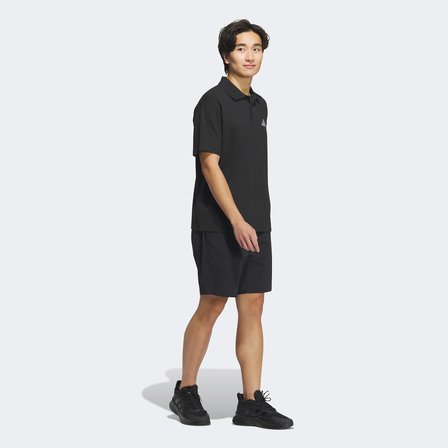 adidas Essentials Plus Bol Kesim Küçük Logolu Kısa Kollu Erkek Siyah Polo T-Shirt