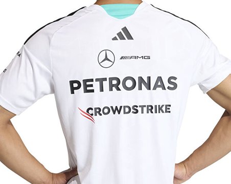 Adidas MERCEDES DR JSY M Erkek Pilot Forması KF0160 Beyaz