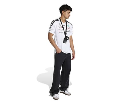 Adidas MERCEDES DR JSY M Erkek Pilot Forması KF0160 Beyaz