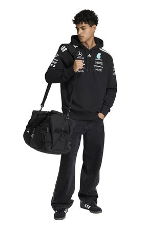 adidas KF0166 MER DR HOOD M Siyah Kapüşon Yaka Normal Baskılı Erkek Sweatshırt